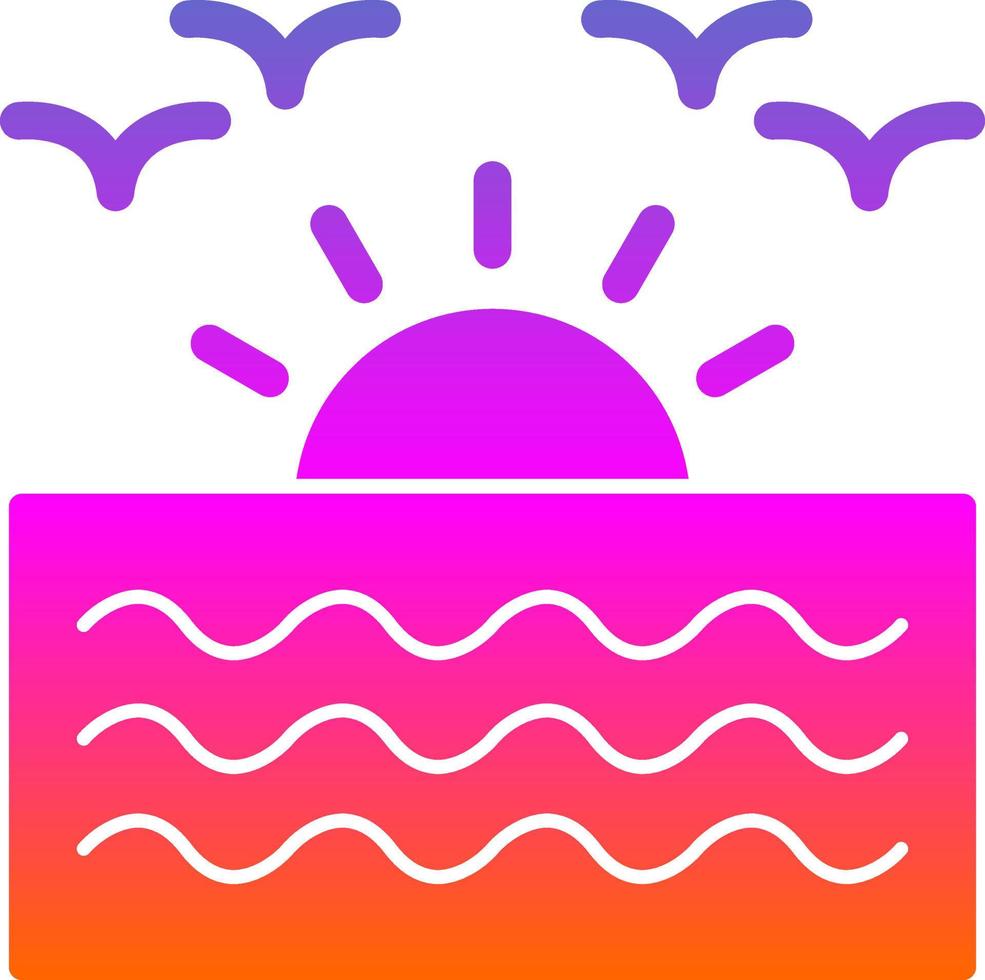 Sunrise Vector Icon Design