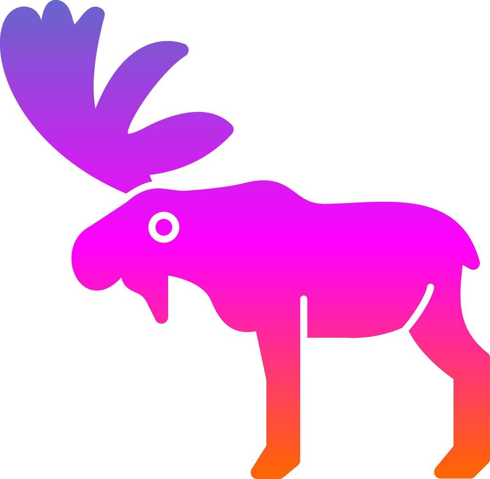Moose Vector Icon Design