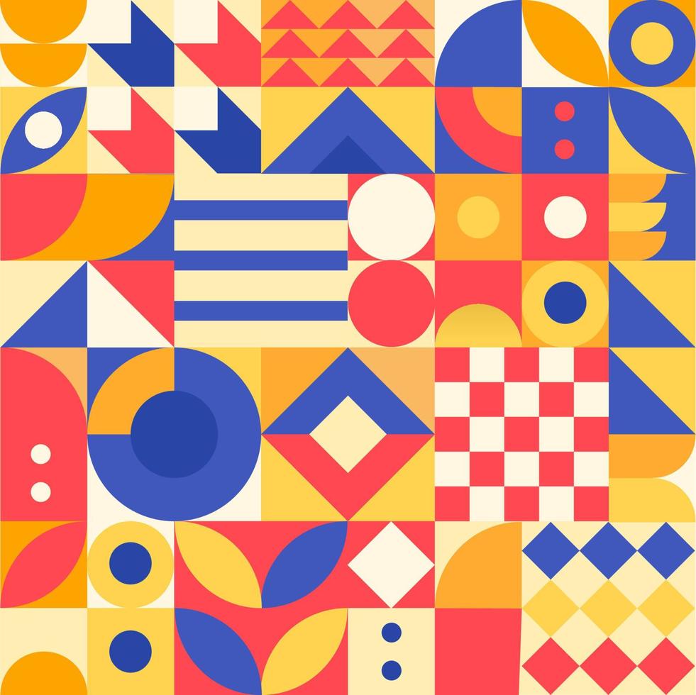 Geometric Seamless Pattern Background vector