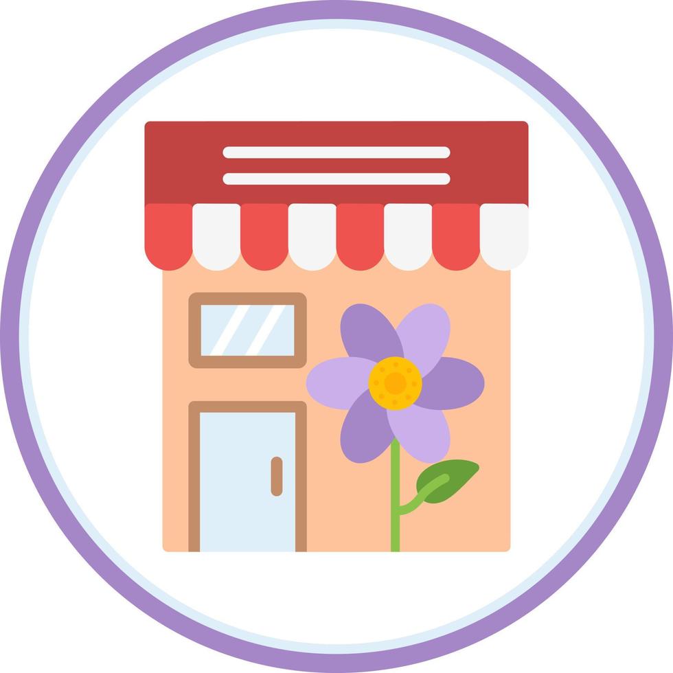 diseño de icono de vector de tienda de flores