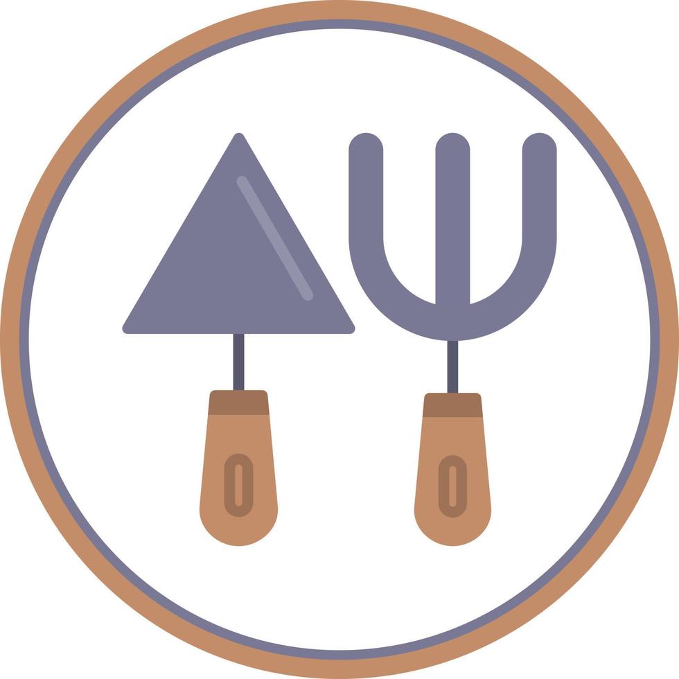 Fork And Trowel Vector Icon Design