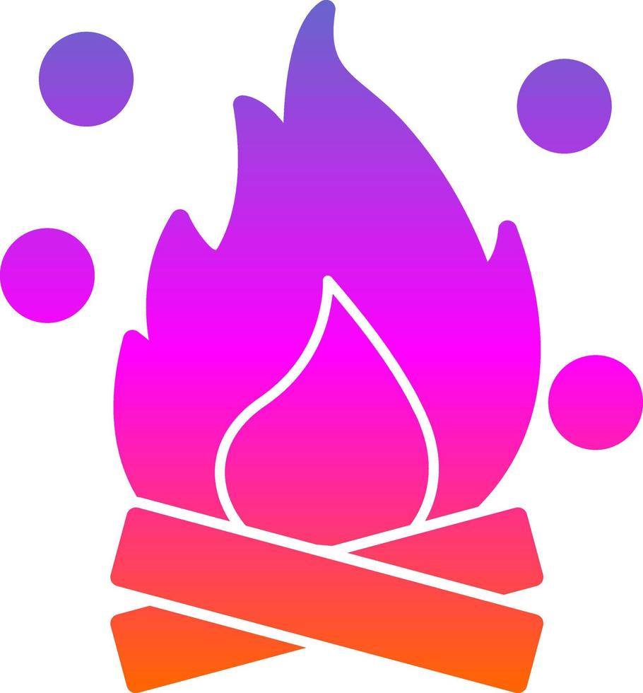 Bonfire Vector Icon Design