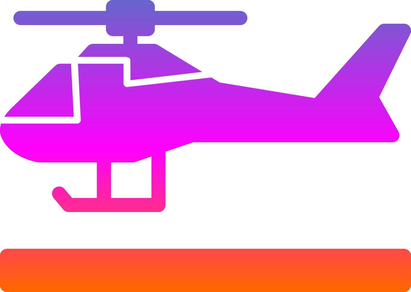 Helicopter Vector Icon Design