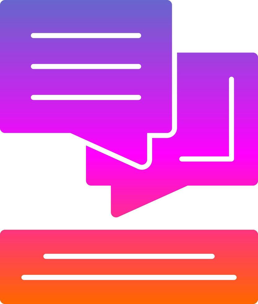 Dialog Vector Icon Design
