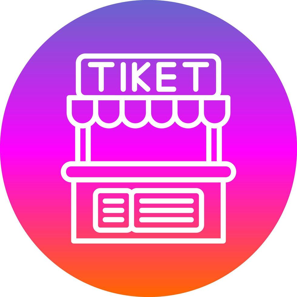 Ticket Office Vector Icon Design