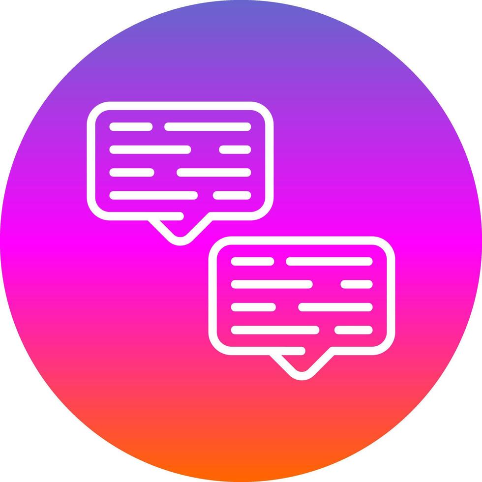 diseño de icono de vector de conversación