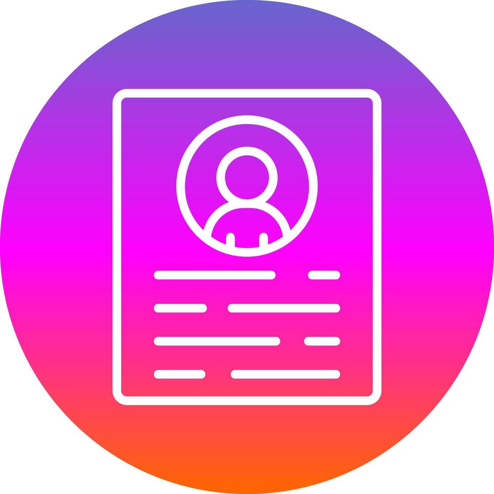 Resume Vector Icon Design