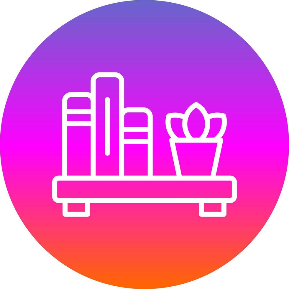 Book Shelf Vector Icon Design