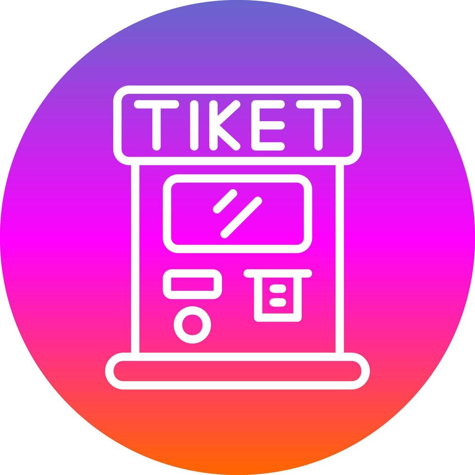 Ticket Machine Vector Icon Design