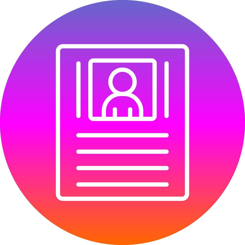 Resume Vector Icon Design