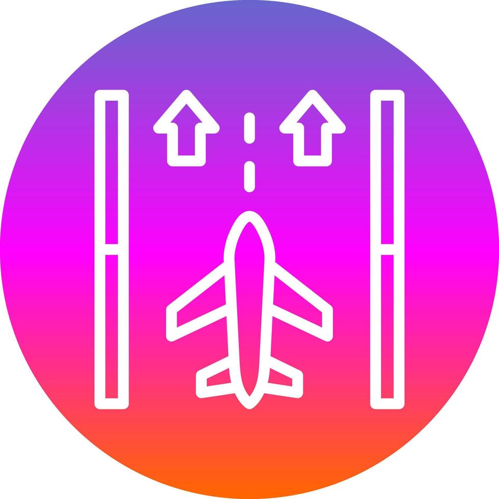 Runway Vector Icon Design