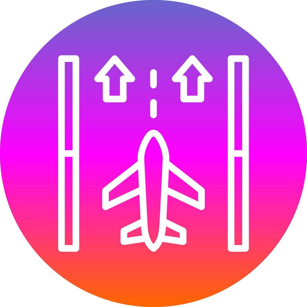 Runway Vector Icon Design