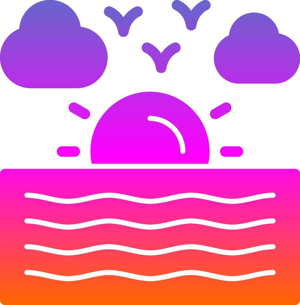 River Vector Icon Design