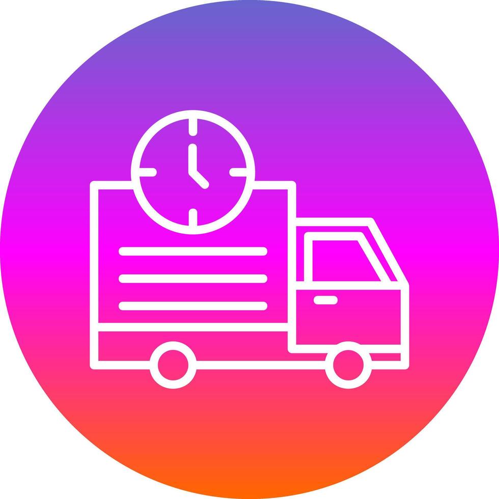 Delivery Time Vector Icon Design