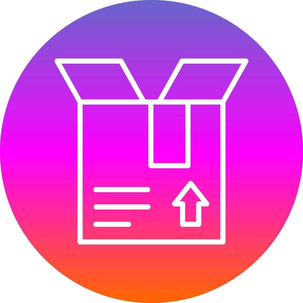 Open Box Vector Icon Design