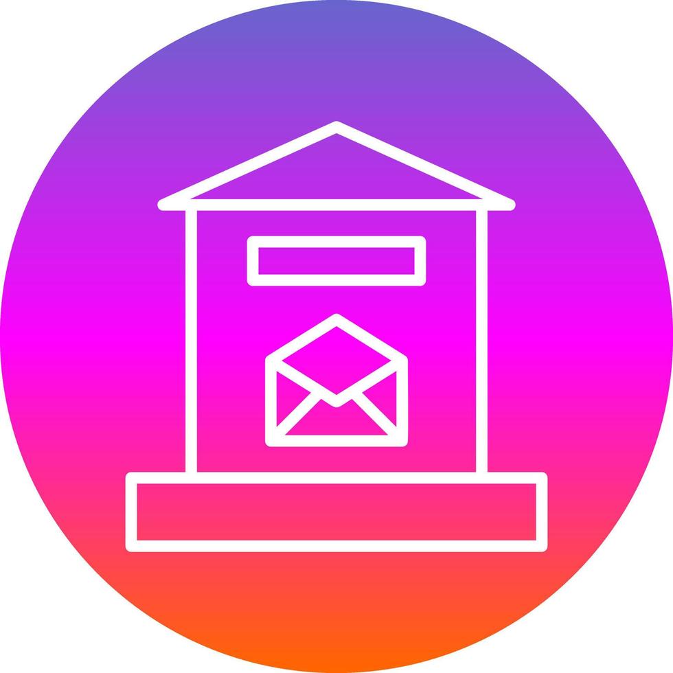 Letter Box Vector Icon Design