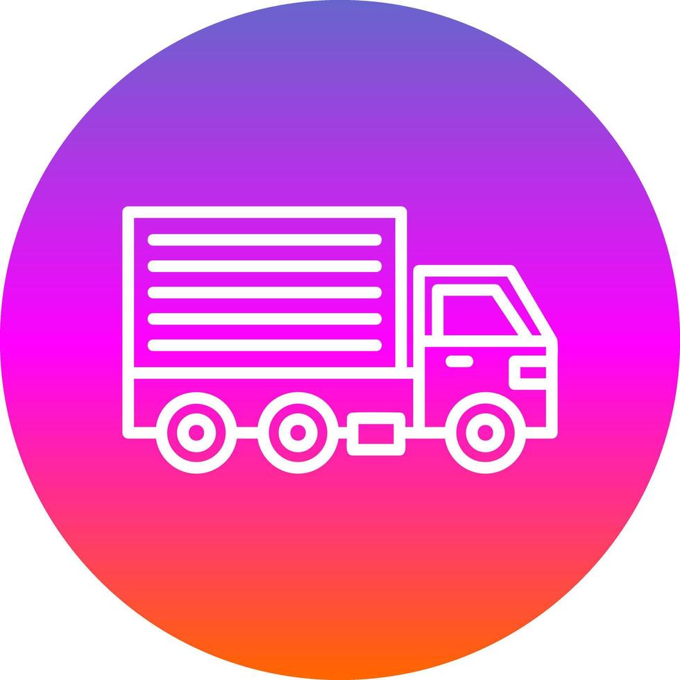 Cargo Truck Vector Icon Design