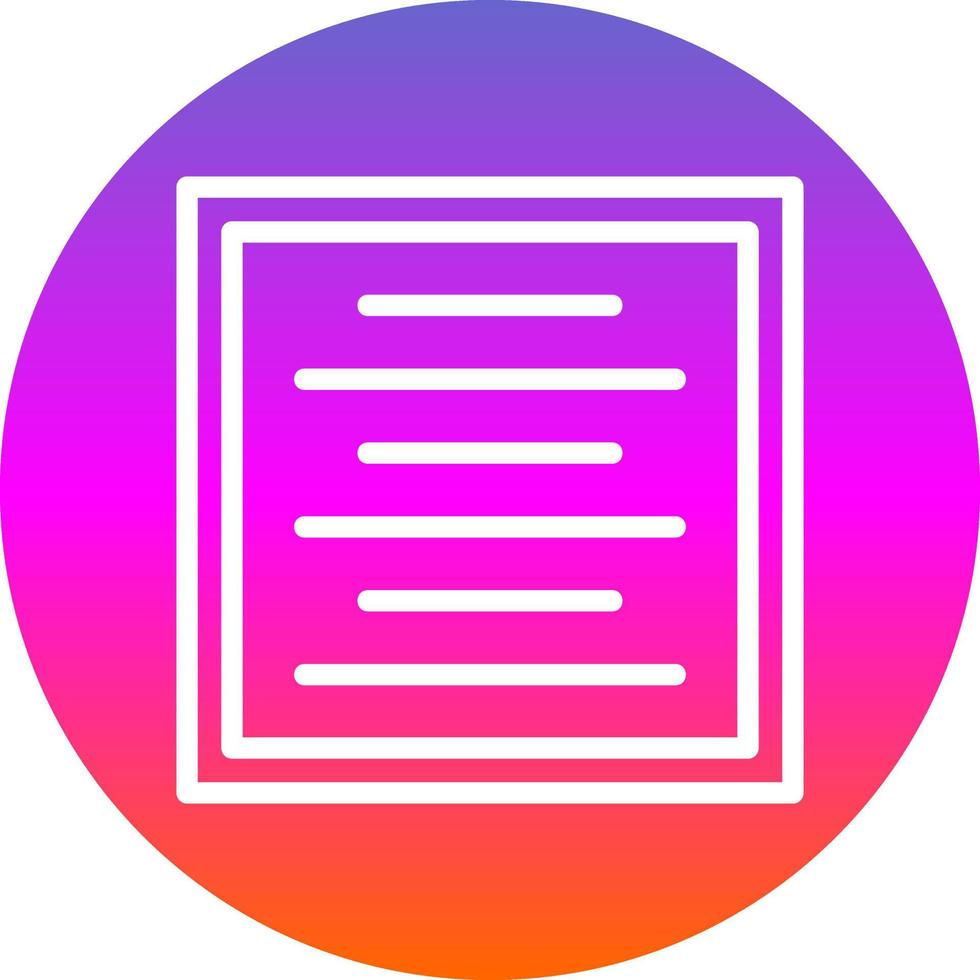 Center Alignment Vector Icon Design