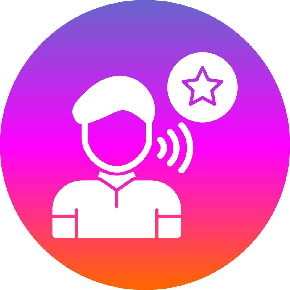 Influencer Vector Icon Design