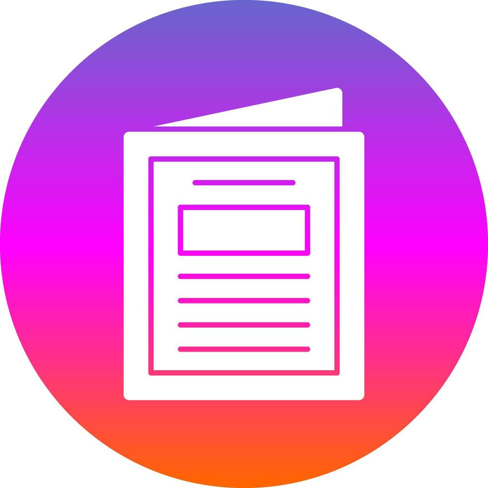 Magazine Vector Icon Design