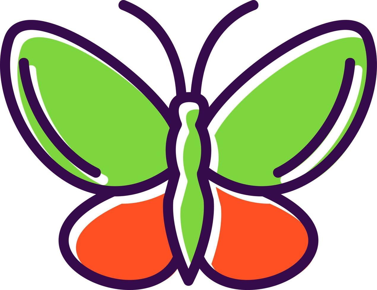 diseño de icono de vector de mariposa