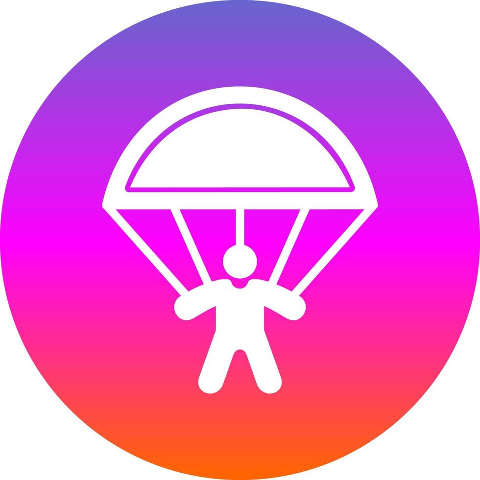 Skydiving Vector Icon Design