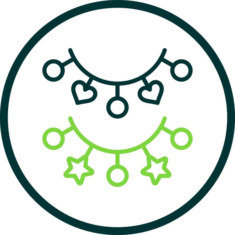 Christmas Lights Vector Icon Design