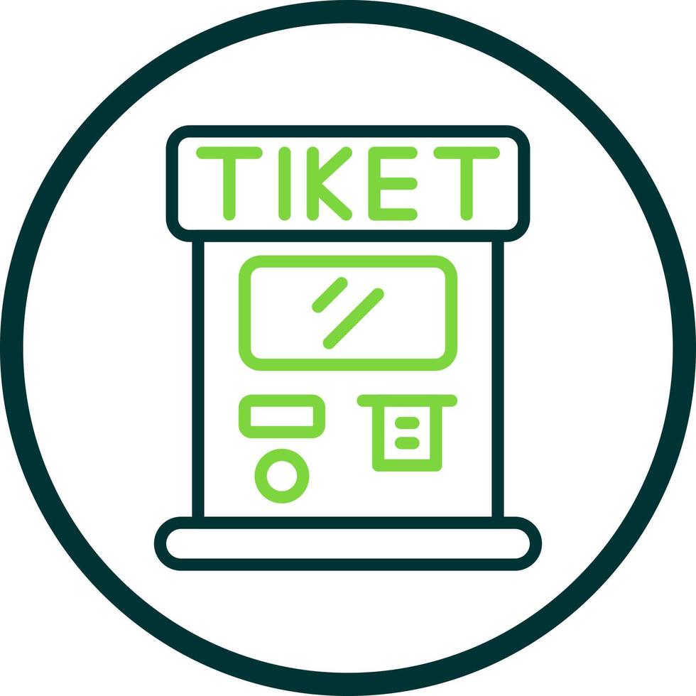 Ticket Machine Vector Icon Design