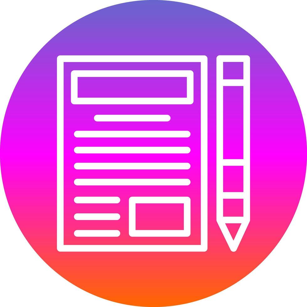 Blogger Vector Icon Design
