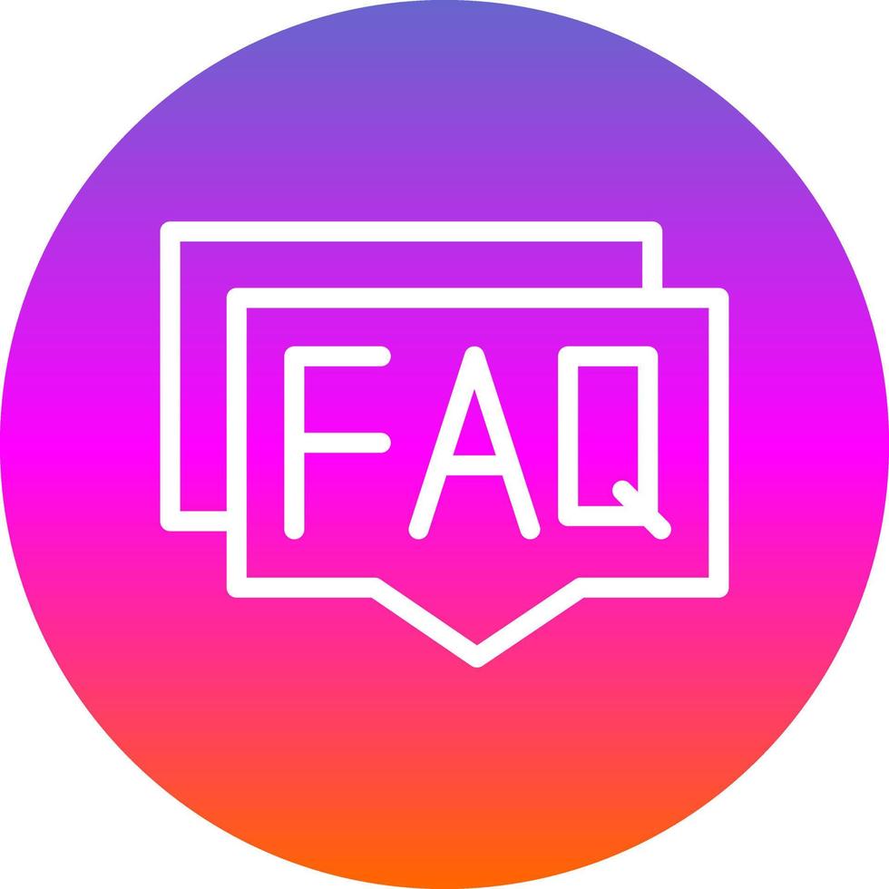 Faq Vector Icon Design