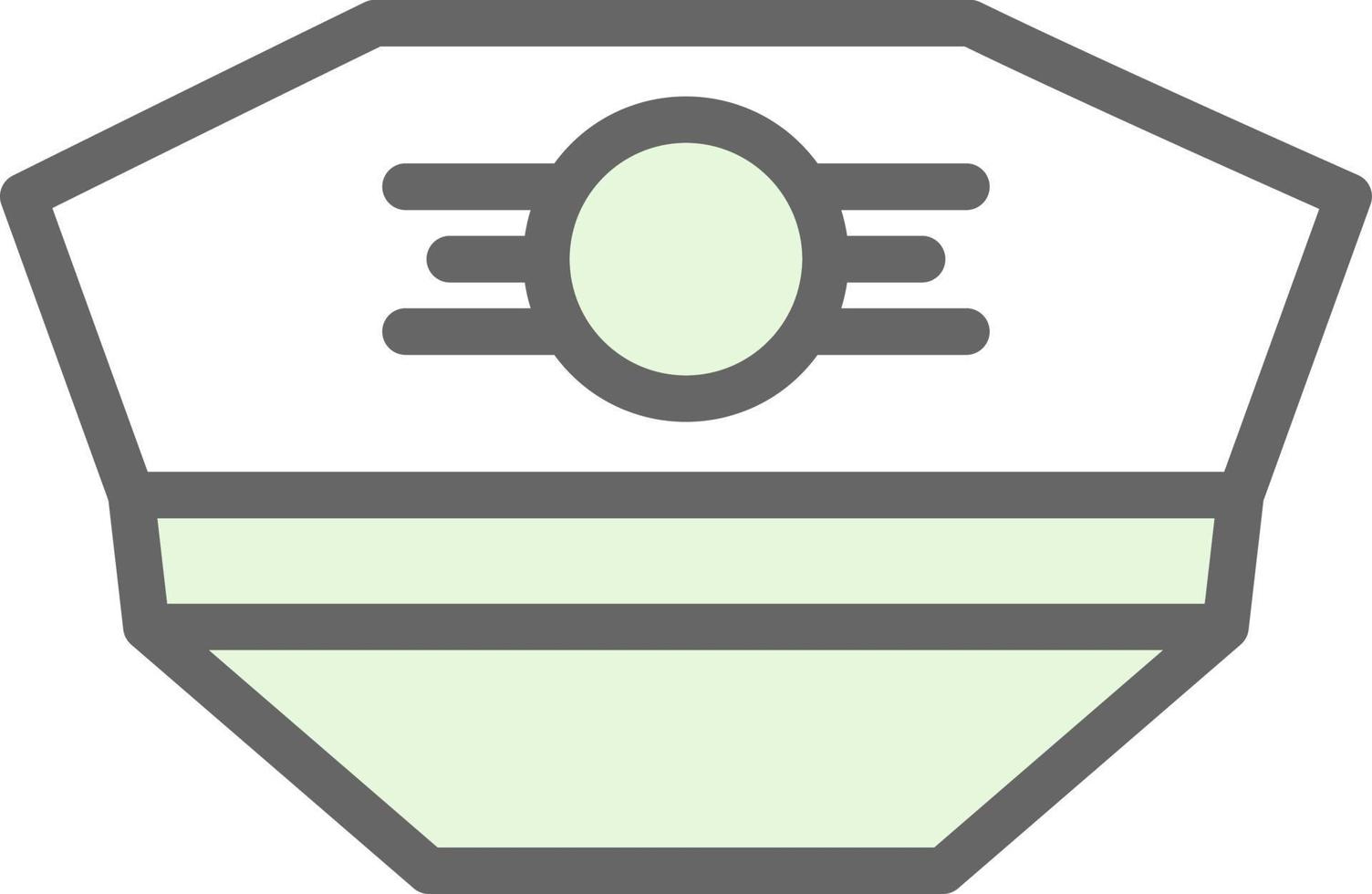 Pilot Hat Vector Icon Design