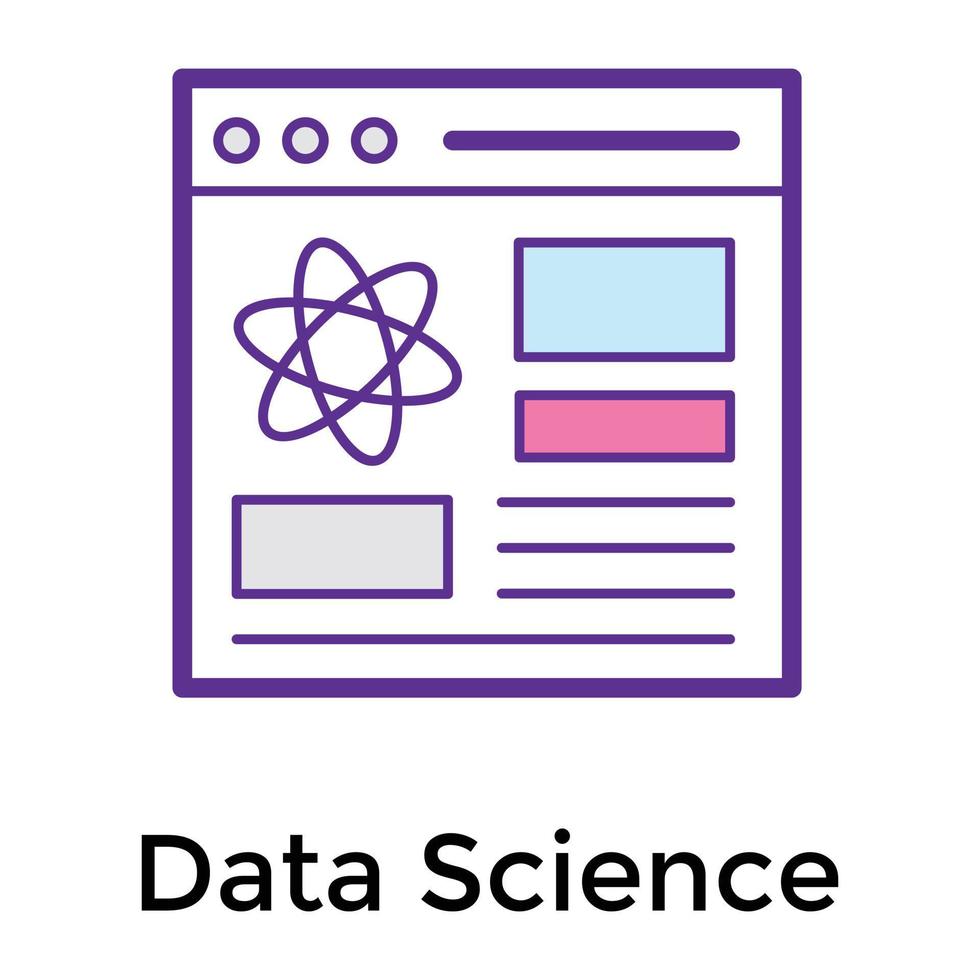 Trendy Data Science vector