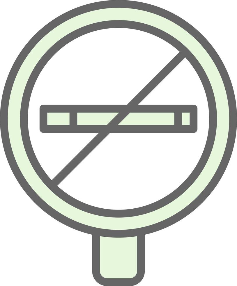 No Smoking Vector Icon Design