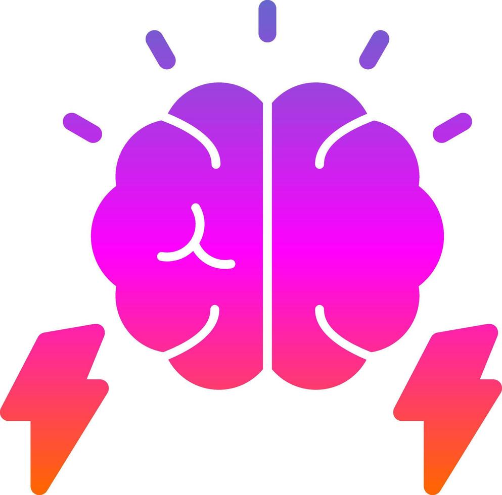 Brain Power Vector Icon Design