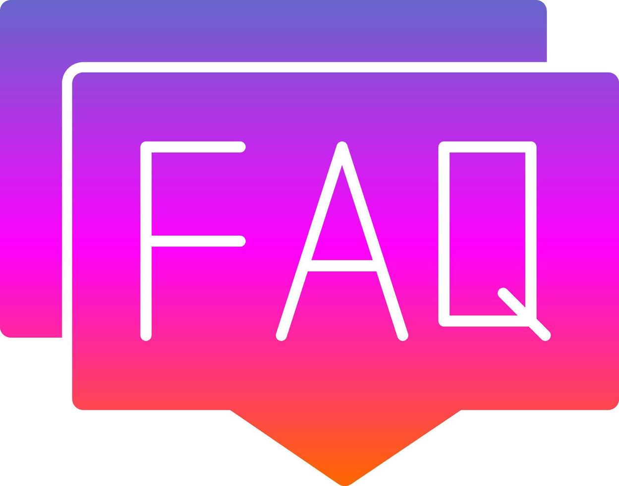 Faq Vector Icon Design