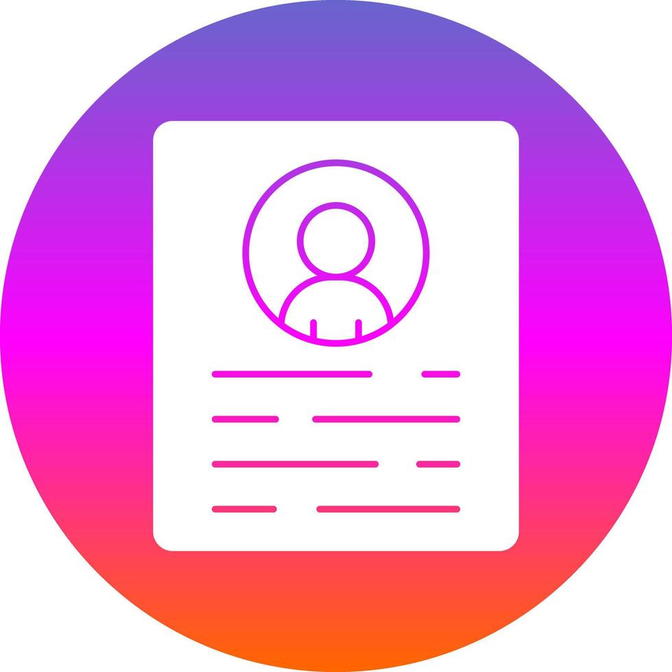 Resume Vector Icon Design