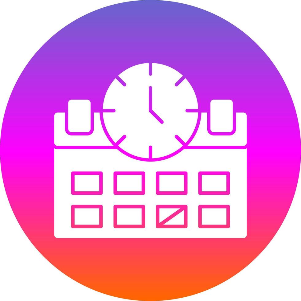 Deadline Vector Icon Design