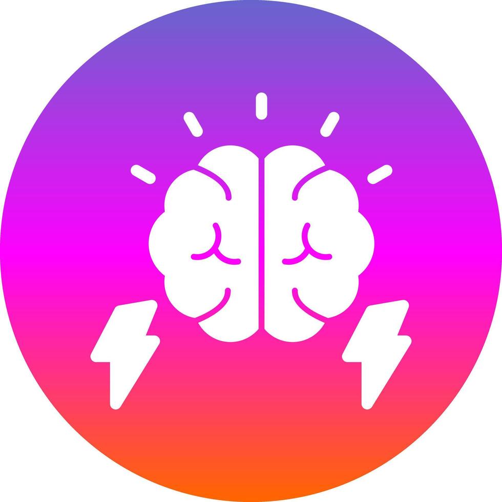 Brain Power Vector Icon Design