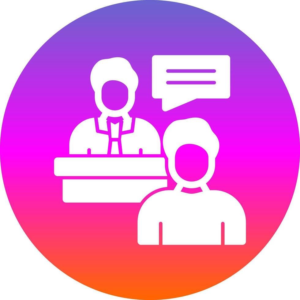 Client Meeting Vector Icon Design