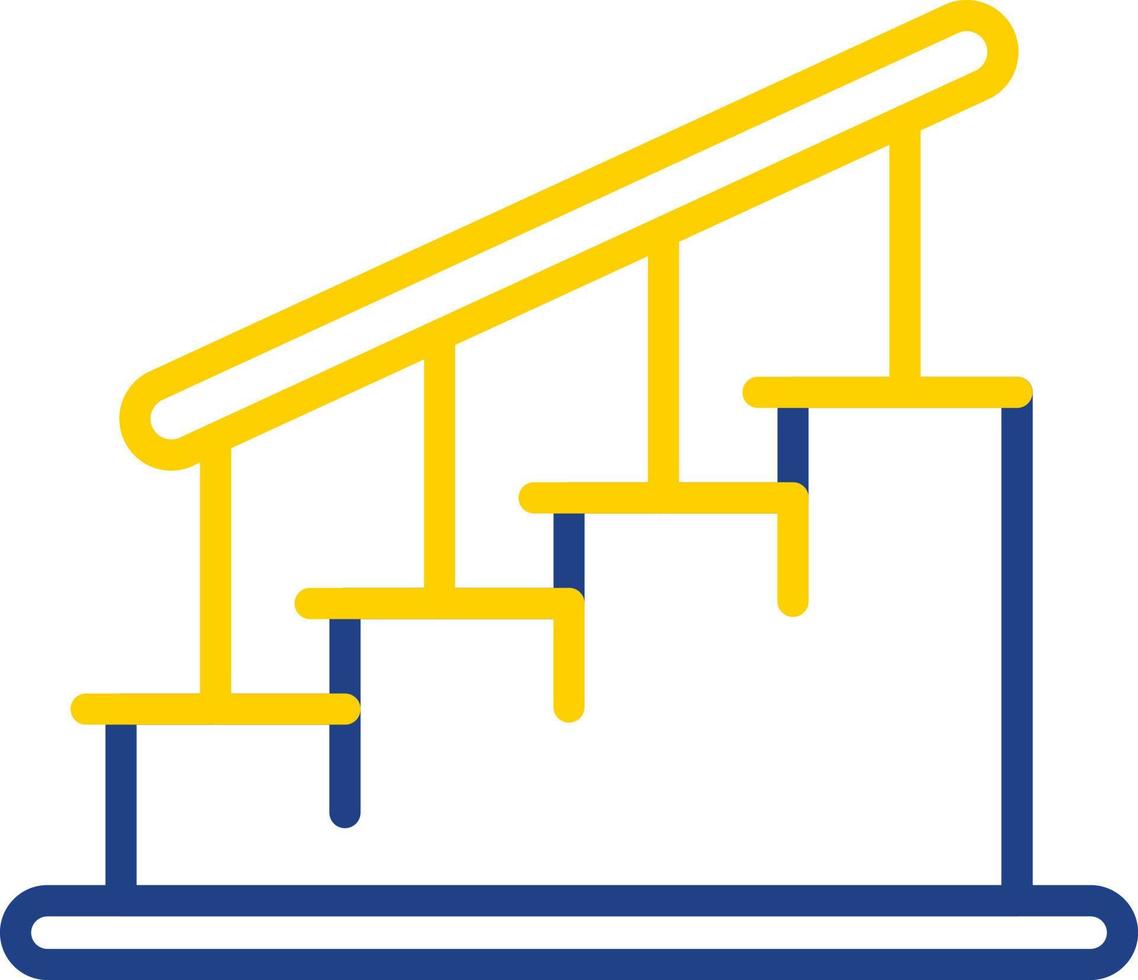 diseño de icono de vector de escaleras