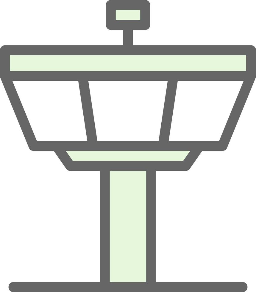 Control Tower Vector Icon Design