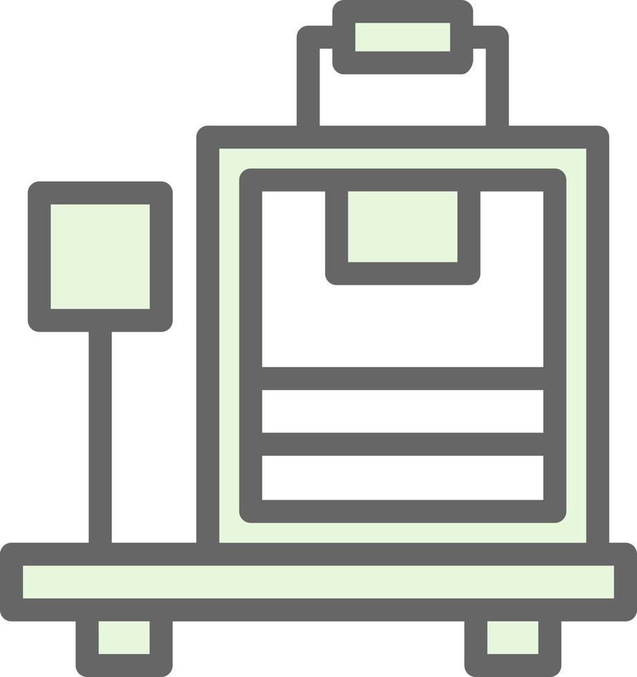 Luggage Scale Vector Icon Design