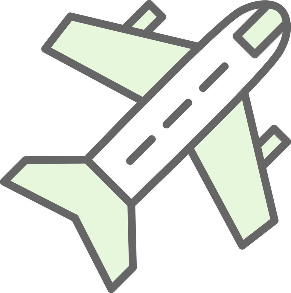 diseño de icono de vector de avión