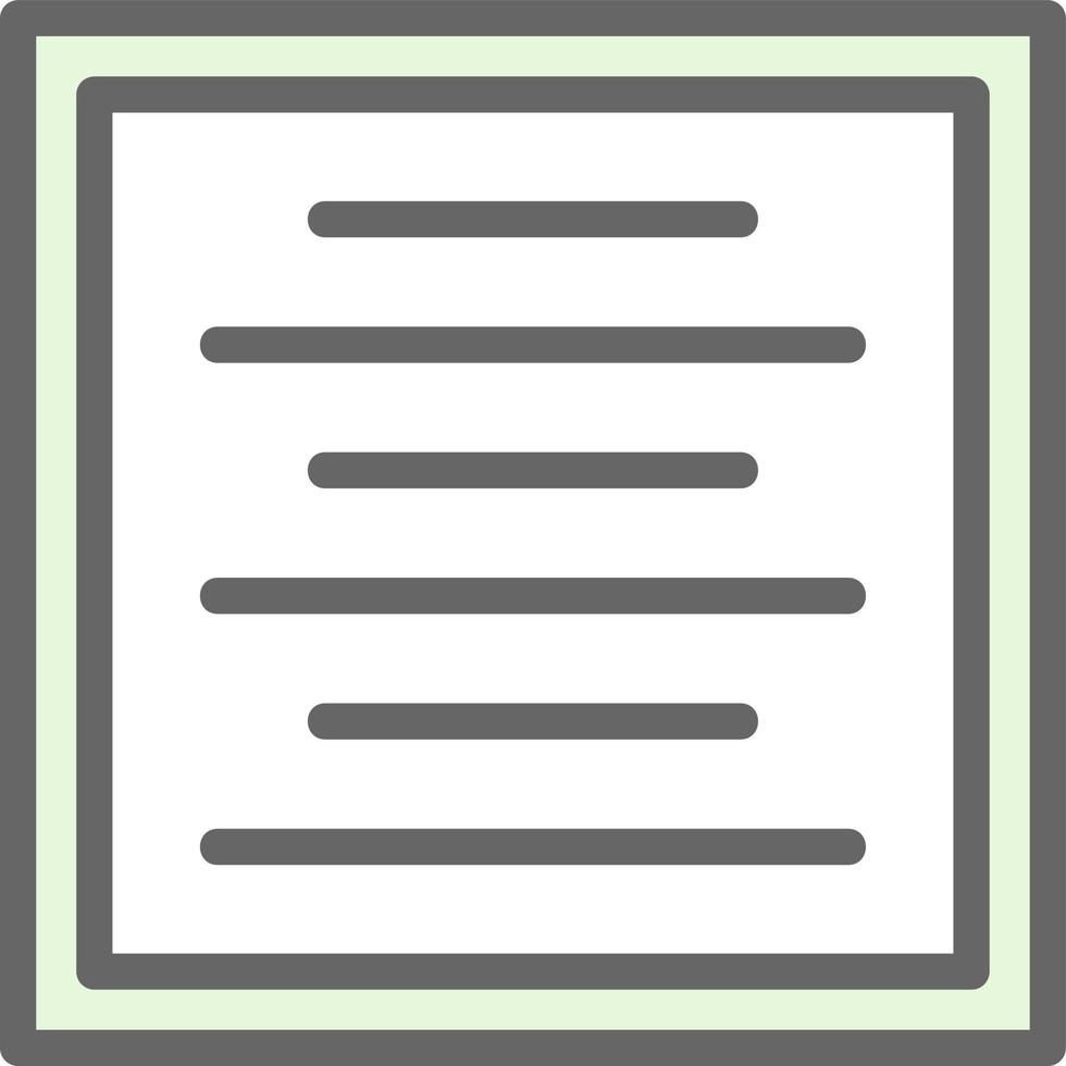 Center Alignment Vector Icon Design