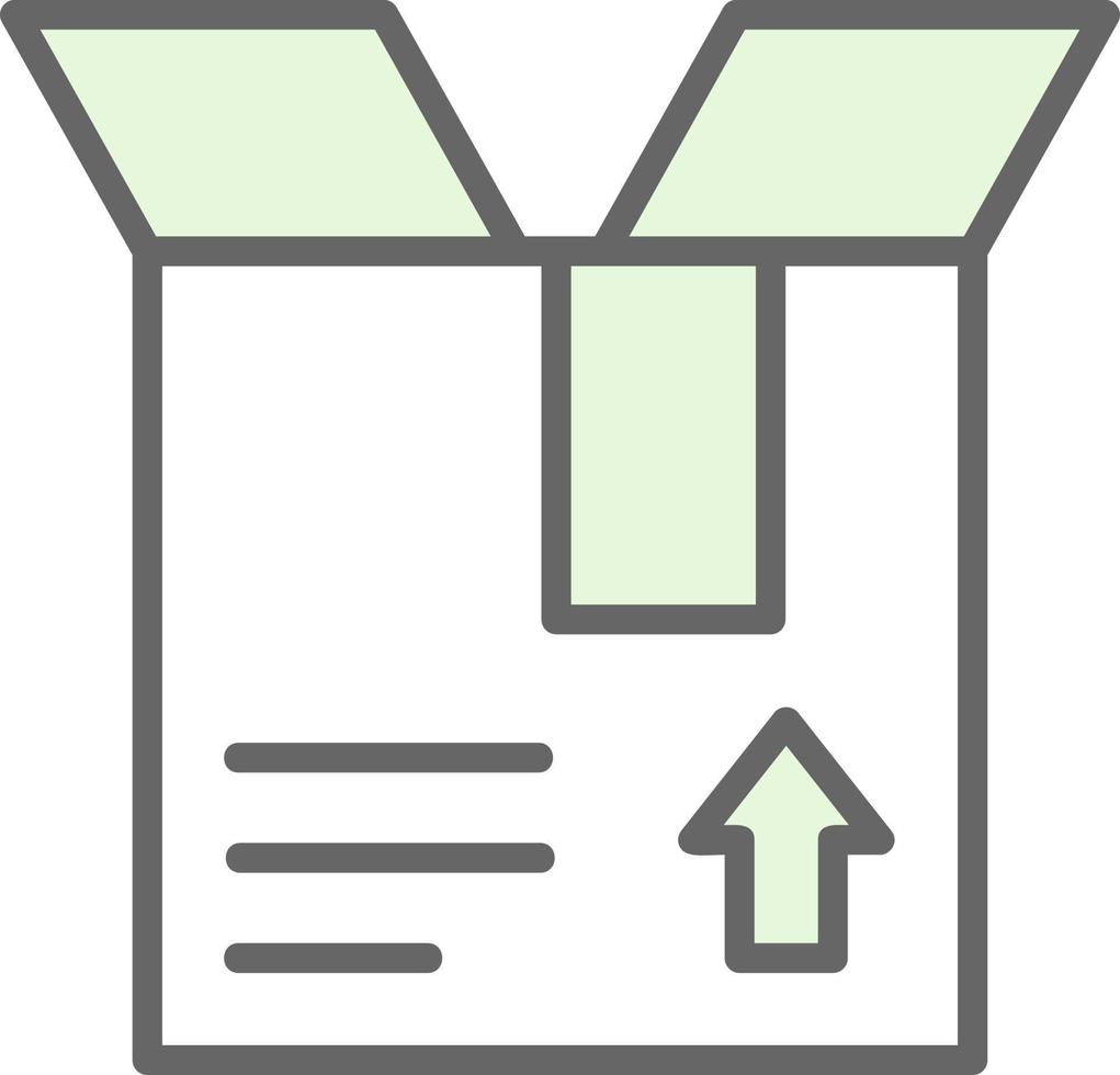 Open Box Vector Icon Design