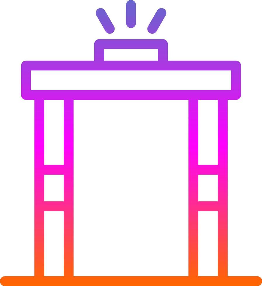 Metal Detector Vector Icon Design