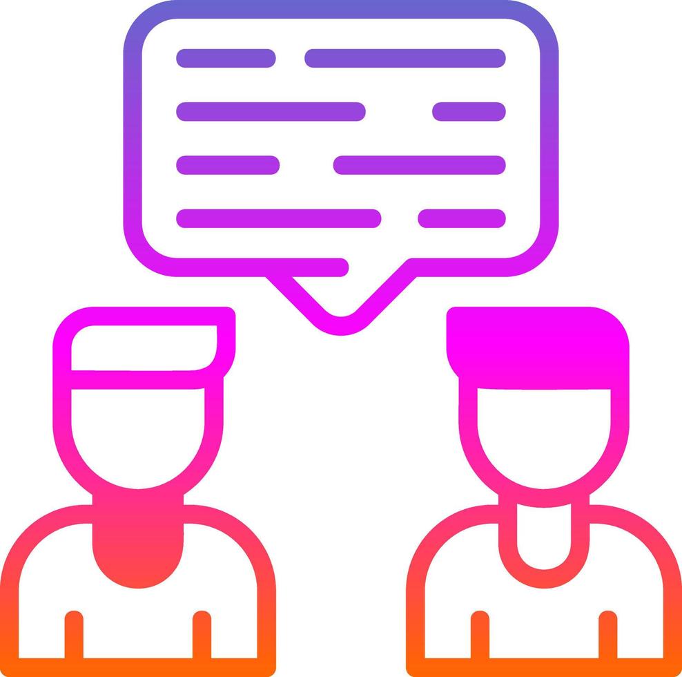 Conversation Vector Icon Design