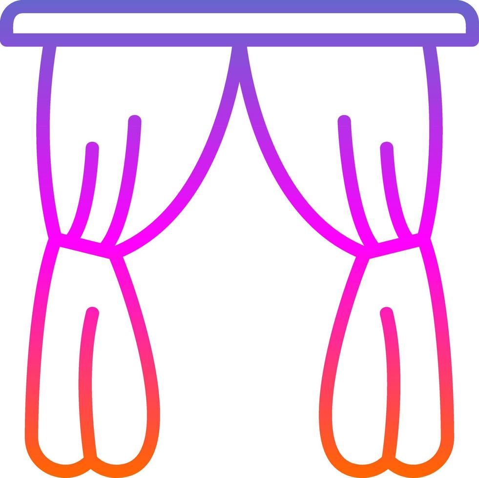Curtain Vector Icon Design