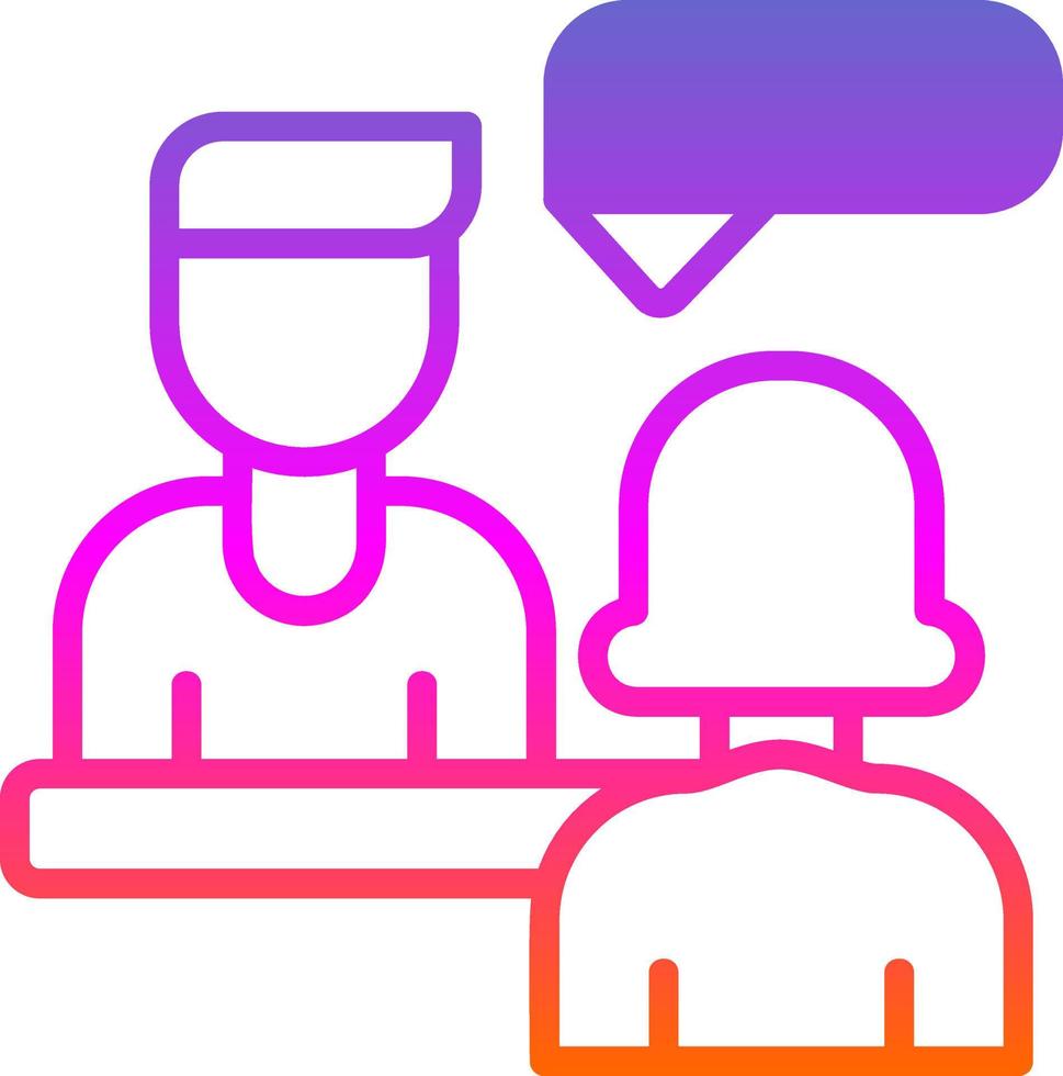 Interview Vector Icon Design