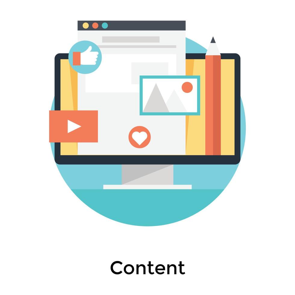 Trendy Video Marketing vector